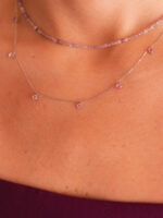 Colar Pedrinhas Naturais e Ouro18k - Imagem 3