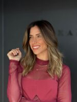 Colar Corações Flats com Gema Natural em Ouro18k - Imagem 7