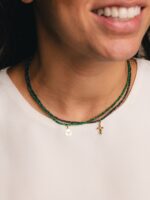 Colar Pedrinhas Naturais e Ouro18k - Imagem 5