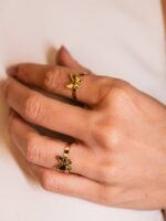 Anel Borboleta em Ouro 18k delicado e sofisticado