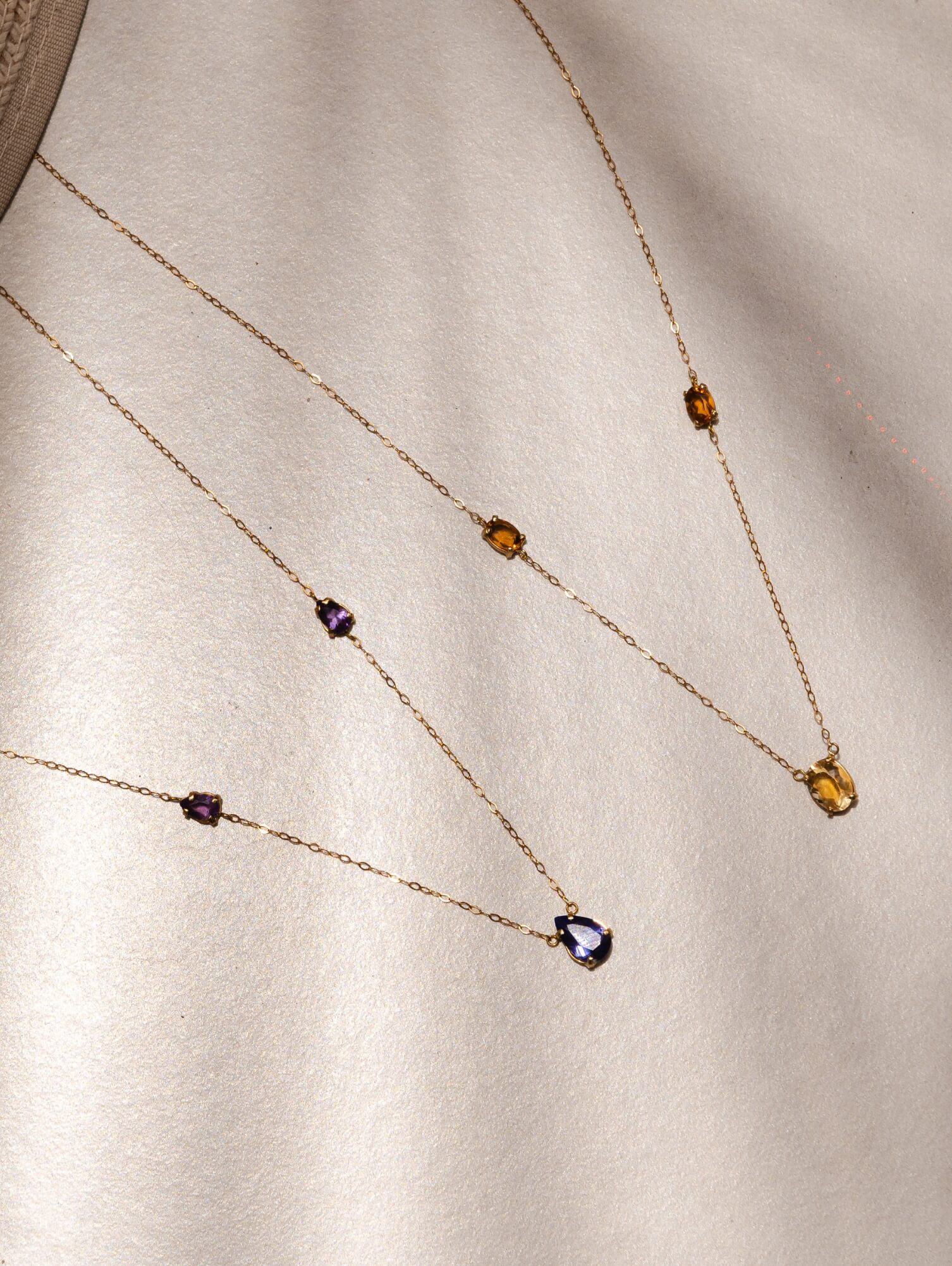 Colar Trio Pedras