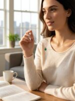 Colar Esmeralda Gota Castroado (60cm) - Imagem 6