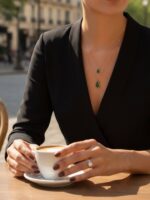 Colar Esmeralda Gota Castroado (60cm) - Imagem 5