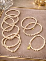 Pulseira pérola com Nossa Senhora em ouro18k - Imagem 5