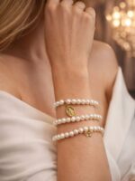 Pulseira pérola com Nossa Senhora em ouro18k - Imagem 3