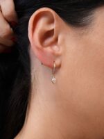 Argolinha Encaixe com Coração Vazado em Ouro 18k B Gold Joias