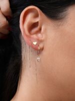 Argolinha Encaixe com Coração Vazado Ouro18k - Imagem 3