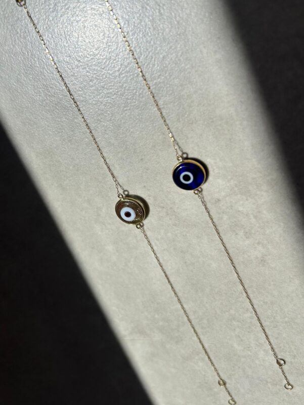 Pulseira Olho Grego Murano em Ouro 18k B Gold Joias