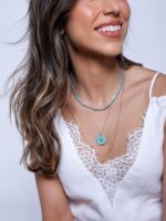 Colar Turquesa Ouro18k - Imagem 4