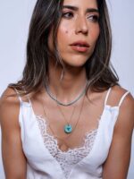 Colar Turquesa Ouro18k - Imagem 2