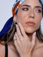 Anel Navete Pedra Natural Ouro18k - Imagem 5