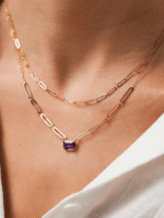 Colar Elos Ametista Central - Imagem 2