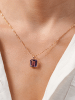 Pingente Elegance Ametista em Ouro 18k - Imagem 4
