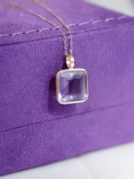 Pingente Elegance Ametista em Ouro 18k - Imagem 8