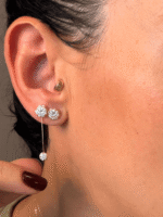 Fio Avulso com Moissanite em Ouro18k - Imagem 3