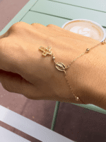 Pulseira de Terço Nossa Senhora Aparecida com Citrino em Ouro 18k | B Gold Joias - Imagem 2
