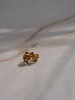 Brinco Redondo Citrino em Ouro 18k - Imagem 2