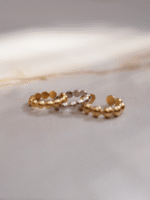 Piercing de Pressão Bolinhas em Ouro 18k - Imagem 2